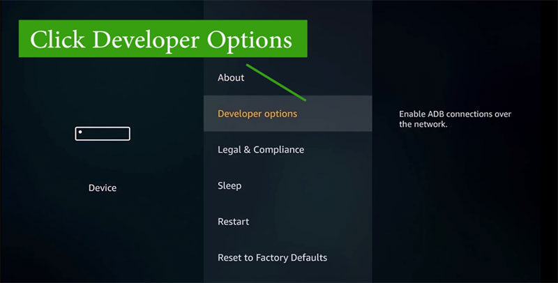 developer options firestick